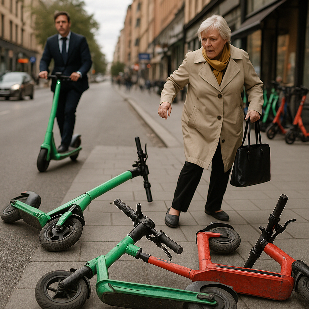 Elsparkcykeln – från barnlek till stadsplåga